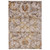 1.5' x 2.75' Gray and Brown Lustrous Abstract Rectangular Area Throw Rug - IMAGE 1