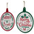 Merry and Bright Ornament Style Metal Christmas Wall Signs - 14" - Red and Green - Set of 2 - IMAGE 5