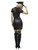 40" Black Fever Corrupt Cop Women Adult Halloween Costume - Small - IMAGE 3