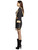 49" Black and Gold Fever Knockout Women Adult Halloween Costume - Medium - IMAGE 2