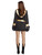 49" Black and Gold Fever Knockout Women Adult Halloween Costume - Medium - IMAGE 3