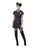 50" Black Fever Naughty Cop Women Adult Halloween Costume - Small - IMAGE 1