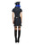 50" Black Fever Naughty Cop Women Adult Halloween Costume - Small - IMAGE 4