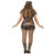 41" Green and Brown Army Short Jumpsuit Women Adult Halloween Costume - X1 - IMAGE 3