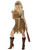 44" Brown and Black Cavewoman Women Adult Halloween Costume - Small - IMAGE 1