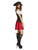 49" Black and Red Fever Pirate Wench Women Adult Halloween Costume - Large - IMAGE 2
