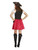 49" Black and Red Fever Pirate Wench Women Adult Halloween Costume - Large - IMAGE 3