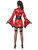 49" Red and Black Vodka Geisha Women Adult Halloween Costume - Small - IMAGE 3