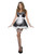 30" Black and White French Maid Women Halloween Costume Accessory - One Size - IMAGE 1