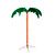 4.5' Green and Yellow Tropical Holographic LED Rope Lighted Palm Tree - IMAGE 1
