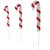 Lighted Candy Cane Christmas Pathway Lawn Stakes - 20" - Set of 3 - IMAGE 5