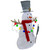 3D Lighted "Welcome" Snowman Outdoor Christmas Decoration - 48" - Warm White LED - IMAGE 4