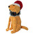 3D Lighted Sitting Dog Outdoor Christmas Decoration - 17.75" - Clear Lights - IMAGE 2