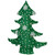 3D Lighted Christmas Tree Outdoor Decoration - 20" - Green and White - Clear Lights - IMAGE 5