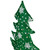 3D Lighted Christmas Tree Outdoor Decoration - 20" - Green and White - Clear Lights - IMAGE 6