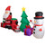 Lighted Inflatable Santa and Snowman Outdoor Christmas Decoration 9' - LED Lights - IMAGE 4