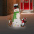 3D LED Lighted Snowman and Penguin Outdoor Christmas Decoration - 48" - Warm White - IMAGE 1