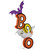Lighted Bat and Ghost "BOO" Halloween Decoration - 4.5' - Warm White LED Lights - IMAGE 4