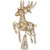 LED Lighted Reindeer Christmas Tree Topper - 13"  - Gold - Warm White Lights - IMAGE 4