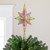 LED Glitter Star of Bethlehem Christmas Tree Topper - 14.5" - Gold - Multi Lights - IMAGE 1