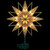 Lighted Geometric Frosted Star Christmas Tree Topper - 12.5" - Gold - IMAGE 1