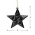 12ct Matte Jet Black Glittered Star Shatterproof Christmas Ornaments 5" - IMAGE 5