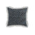 20" Black and Blue Interwoven Square Throw Pillow - IMAGE 1