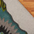 7.75' Green and Black Peacock Hand Tufted Wool Round Area Throw Rug - IMAGE 4