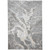 1.5' x 2.75' Silver and Blue Marble Rectangular Area Throw Rug - IMAGE 1