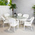 7-Piece White Resin Wicker Outdoor Dining Set - IMAGE 3
