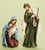 2-Piece Holy Family Religious Christmas Nativity Statues 12" - IMAGE 1