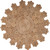 4' Brown Geometric Boutique Handmade Jute Area Throw Rug - IMAGE 1