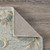 5' x 7' Blue and Beige Floral Hand Tufted Rectangular Area Throw Rug - IMAGE 4