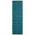 2.5' x 8' Teal Blue Marled Hand Woven Rectangular Wool Rug Runner - IMAGE 1