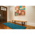 2.5' x 8' Teal Blue Marled Hand Woven Rectangular Wool Rug Runner - IMAGE 2