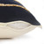 24" Navy and Red Striped Square Lumbar Pillow - IMAGE 3
