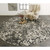 8.75' Gray Distressed Medallion Round Area Throw Rug - IMAGE 2