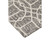 5' x 8' Charcoal Gray and Ivory Lattice Hand Tufted Rectangular Wool Area Throw Rug - IMAGE 2
