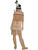 49" Beige and Red Native American Inspired Women Adult Halloween Costume - Large - IMAGE 2