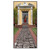 Pack of 6 Gray and Black Medieval Stone Halloween Path Runners 10' - IMAGE 1
