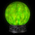 LED Lighted Color Changing Crystal Ball with Sound Halloween Decoration - 8" - IMAGE 1