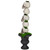 16" Skull Tower Topiary in Urn Halloween Decoration - IMAGE 4