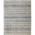 4' x 6' Blue and Gray Gradient Striped Hand Woven Rectangular Area Throw Rug - IMAGE 1