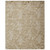5' x 8' Beige and White Floral Hand Tufted Rectangular Wool Area Throw Rug - IMAGE 1