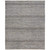 5.5' x 8.5' Gray and Blue Striped Hand Knotted Rectangular Wool Area Throw Rug - IMAGE 1