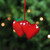 4.25"  Red Hearts "Our 1st Christmas Together" Christmas Ornament - IMAGE 2