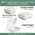 250-Count Single Compartment Hinged White Take Out Containers - 6" - IMAGE 5