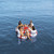 Solstice Super Chill Quarto 4 Person Swimming Pool Float - 78" - White and Red - IMAGE 3