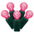 Berry Christmas Lights - Pink - 33' Green Wire - 100ct - IMAGE 1