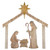 69.5" Pre-Lit Beige and Gold LED Lighted Holy Family Nativity Outdoor Christmas Decor - IMAGE 1